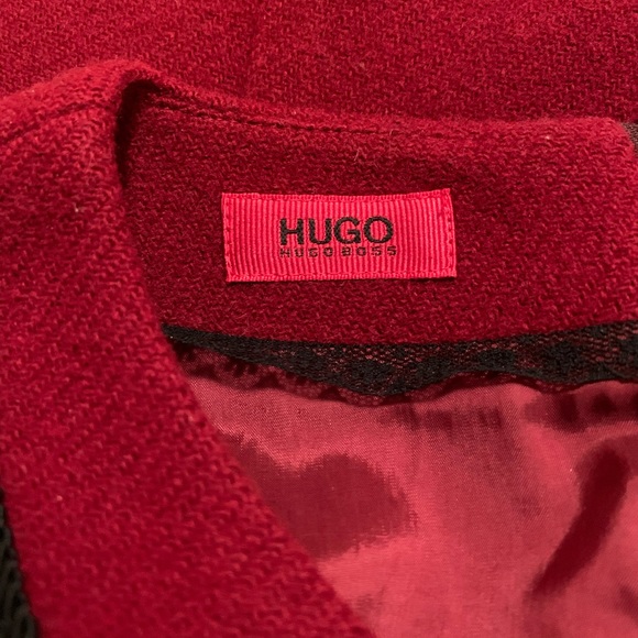 HUGO BOSS Red Wool Dress - Picture 5 of 6